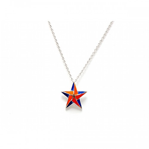 Syracuse University Inspired Star Pendant