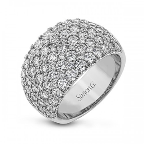 Simon G. Diamond Wide Wedding Band