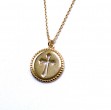 Gold Cut Out Cross Pendant