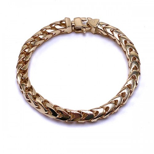 Men's Gold Franco Link Bracelet