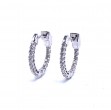 Diamond Hoop Earrings