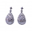 Pave Dangle Diamond Earrings