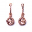 Morganite & Diamond Earrings