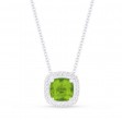 Peridot & Diamond Pendant