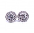 Miracle Mark Halo Diamond Earrings