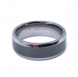 Men's Tungsten Carbide & Ceramic Wedding Band