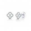 SHY Creation Clover Shaped Diamond Stud Earrings