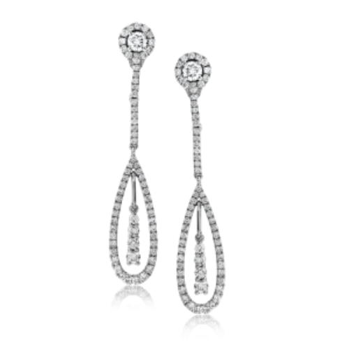 Simon G. Diamond Drop Earrings