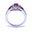 Ladies Ruby & Diamond Ring