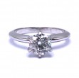 Round Solitaire Diamond Engagement Ring