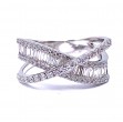 Diamond Criss Cross Ring