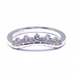 Curved Diamond Wedding Band by Love Story