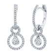 SHY Creation Diamond Circle Huggie Earrings