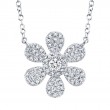 SHY Creation Diamond Flower Necklace