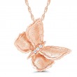Diamond Butterfly Pendant