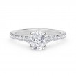 De Beers Forevermark Iconâ„¢ Setting Cushion Engagement Ring with Diamond Band