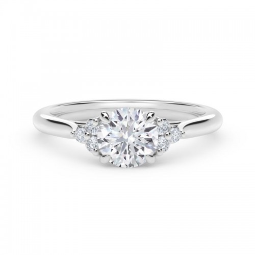 De Beers Forevermark Accent© Engagement Ring with Triple Sides