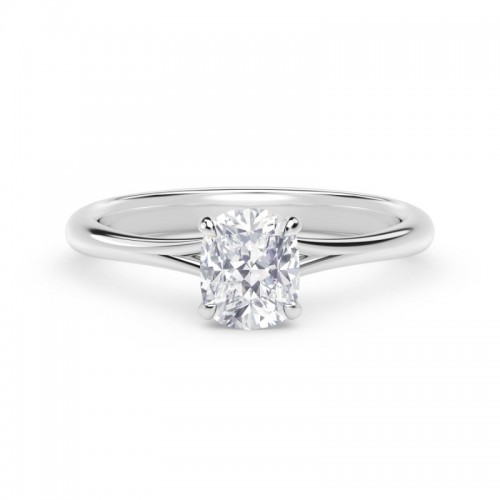 De Beers Forevermark Icon™ Setting Cushion Engagement Ring with Diamond Basket