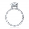 A.JAFFE Quilted Round Engagment Semi Mount