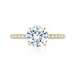 A.JAFFE Quilted Round Engagment Semi Mount