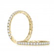 A.JAFFE Quilted Diamond Wedding Band