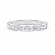 De Beers Forevermark Single Shared Prong Band
