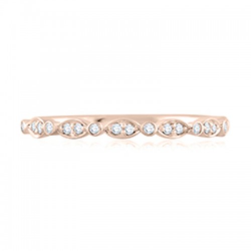 A.JAFFE Round & Marquise Diamond Stackable Ring