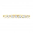 A.JAFFE Alternating Bezel Set Diamond Stackable Ring