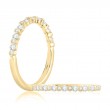 A.JAFFE Alternating Bezel Set Diamond Stackable Ring