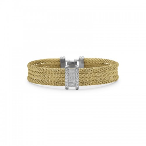Alor Gold Cable Bangle Bracelet