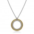 Alor Cable Circle Pendant Necklace