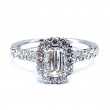 L'Amour Crisscut Diamond Engagement Ring