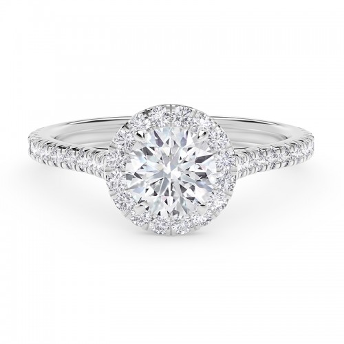 De Beers Forevermark Round Diamond Engagement Ring