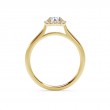 Round with Cushion Halo Engagement Ring