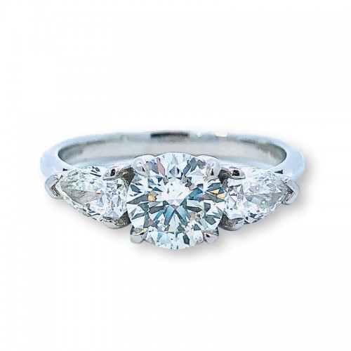 Three Stone Diamond Engagement Ring