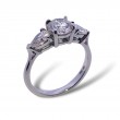 Three Stone Diamond Engagement Ring