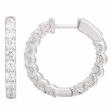Diamond In & Out Hoop Earrings