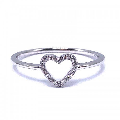 SHY Creation Diamond Heart Ring