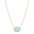 Opal and Diamond Necklace