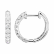 Diamond Hoop  Earrings