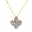 Diamond Flower Necklace