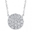 SHY Creation Diamond Pave Circle Pendant