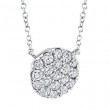 SHY Creation Diamond Pave Circle Pendant