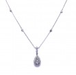 Lovebright Pear Shaped Multi Diamond Pendant