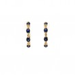 Sapphire and Diamond Hoop Earrings