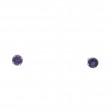 Amethyst Solitaire Earrings