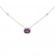 Amethyst & Diamond Necklace