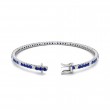 Sapphire and Diamond Tennis Bracelet