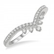 Diamond Chevron Wedding Band