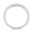 Diamond Chevron Wedding Band